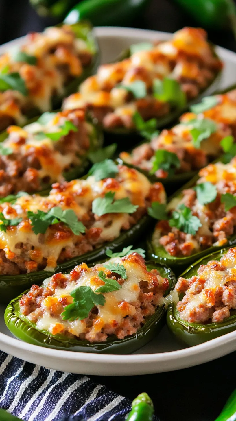 Sausage Stuffed Jalapenos: A Spicy Delight