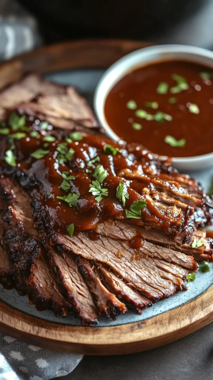 Slow Cooker Beef Brisket & BBQ Sauce Recipe