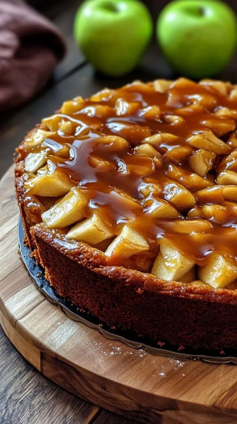 Swedish Apple Cake & Caramel Topping Recipe