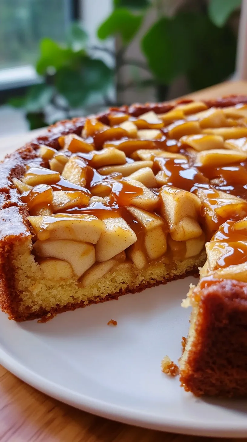 Swedish Apple Cake & Caramel Topping Recipe