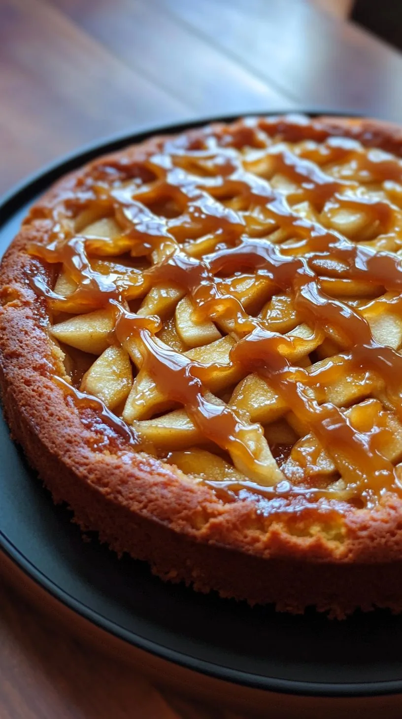 Swedish Apple Cake & Caramel Topping Recipe