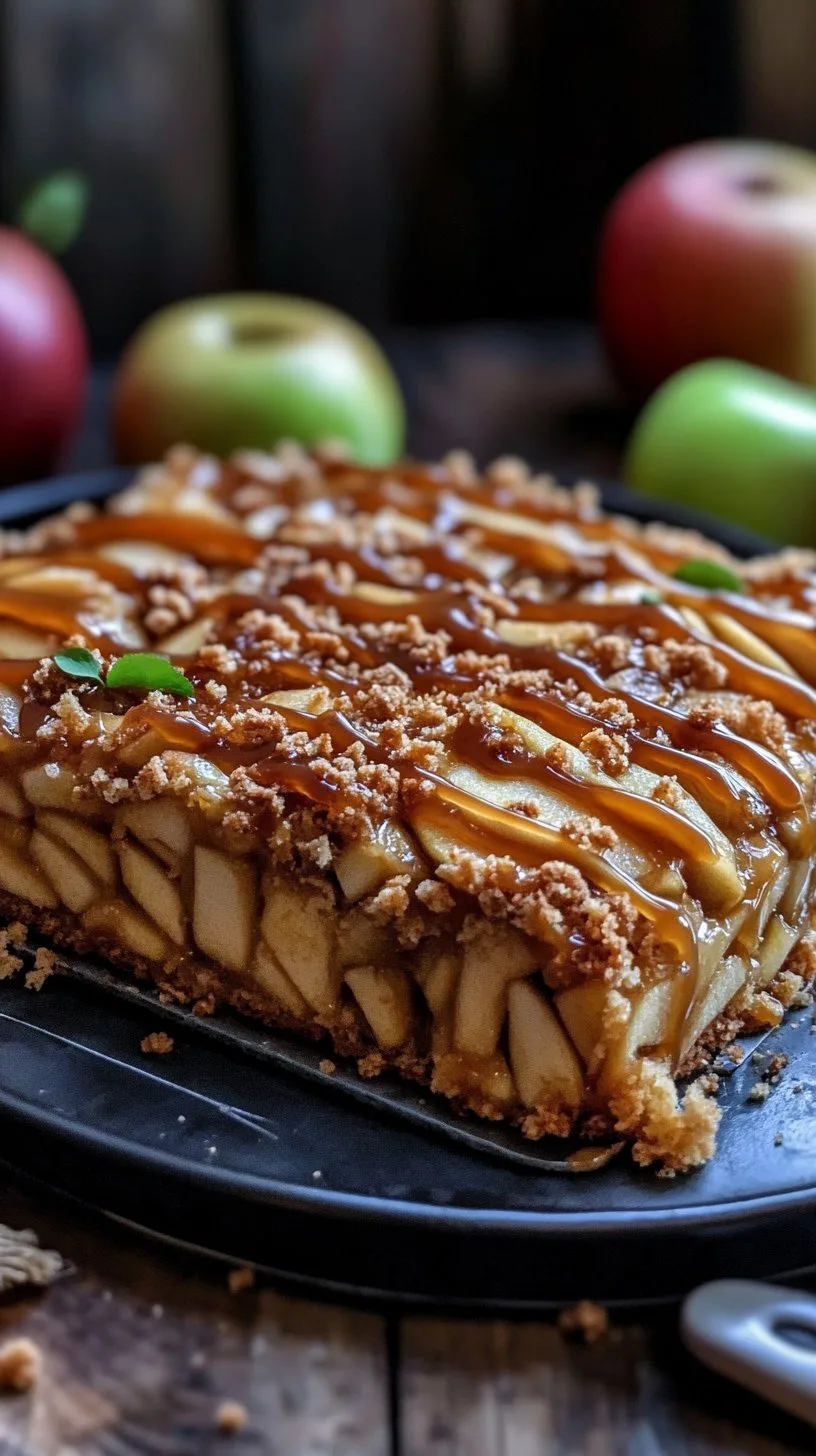 Swedish Apple Cake & Caramel Topping Recipe