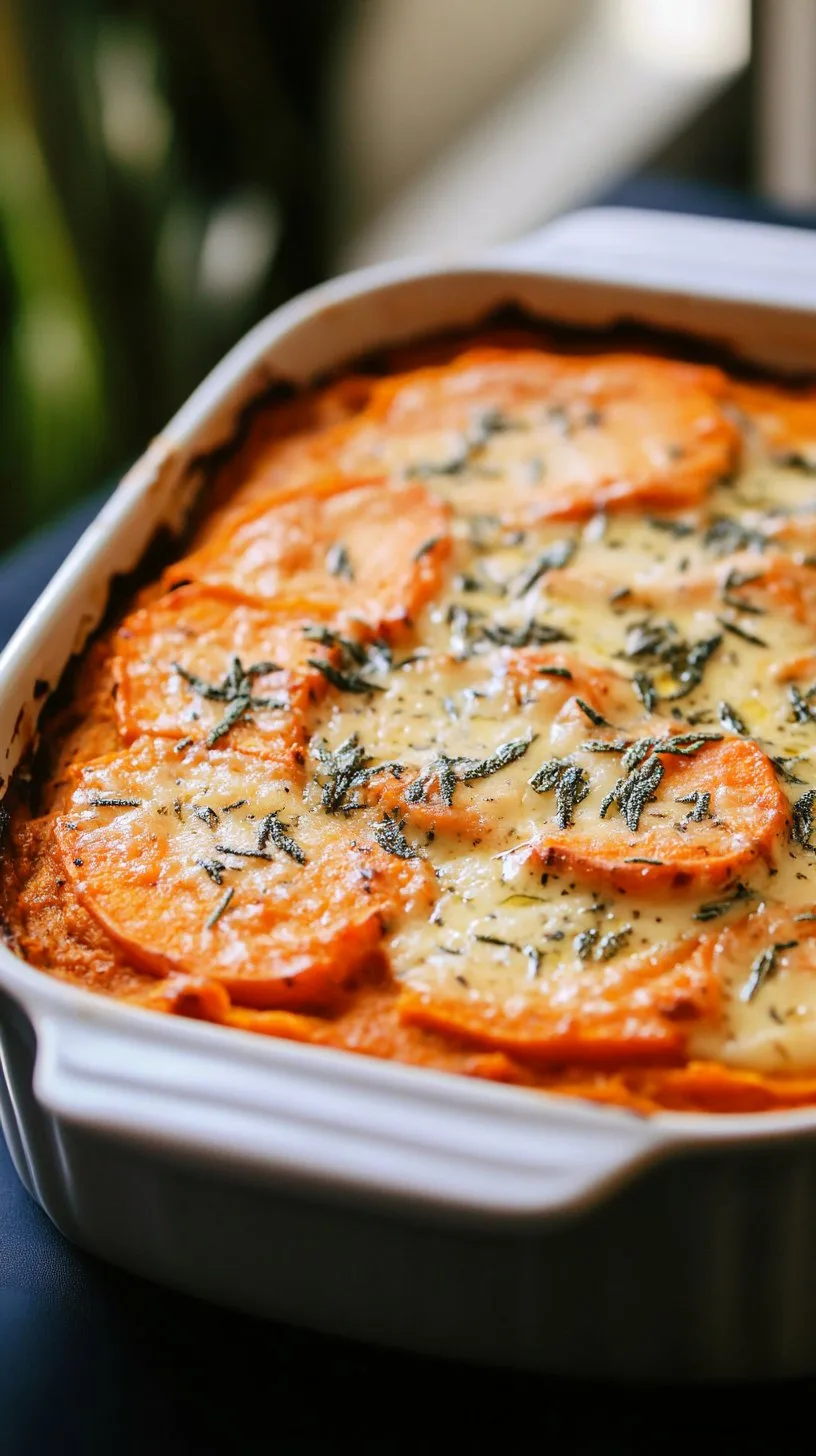 Sweet Potato Sage Butter Casserole Recipe