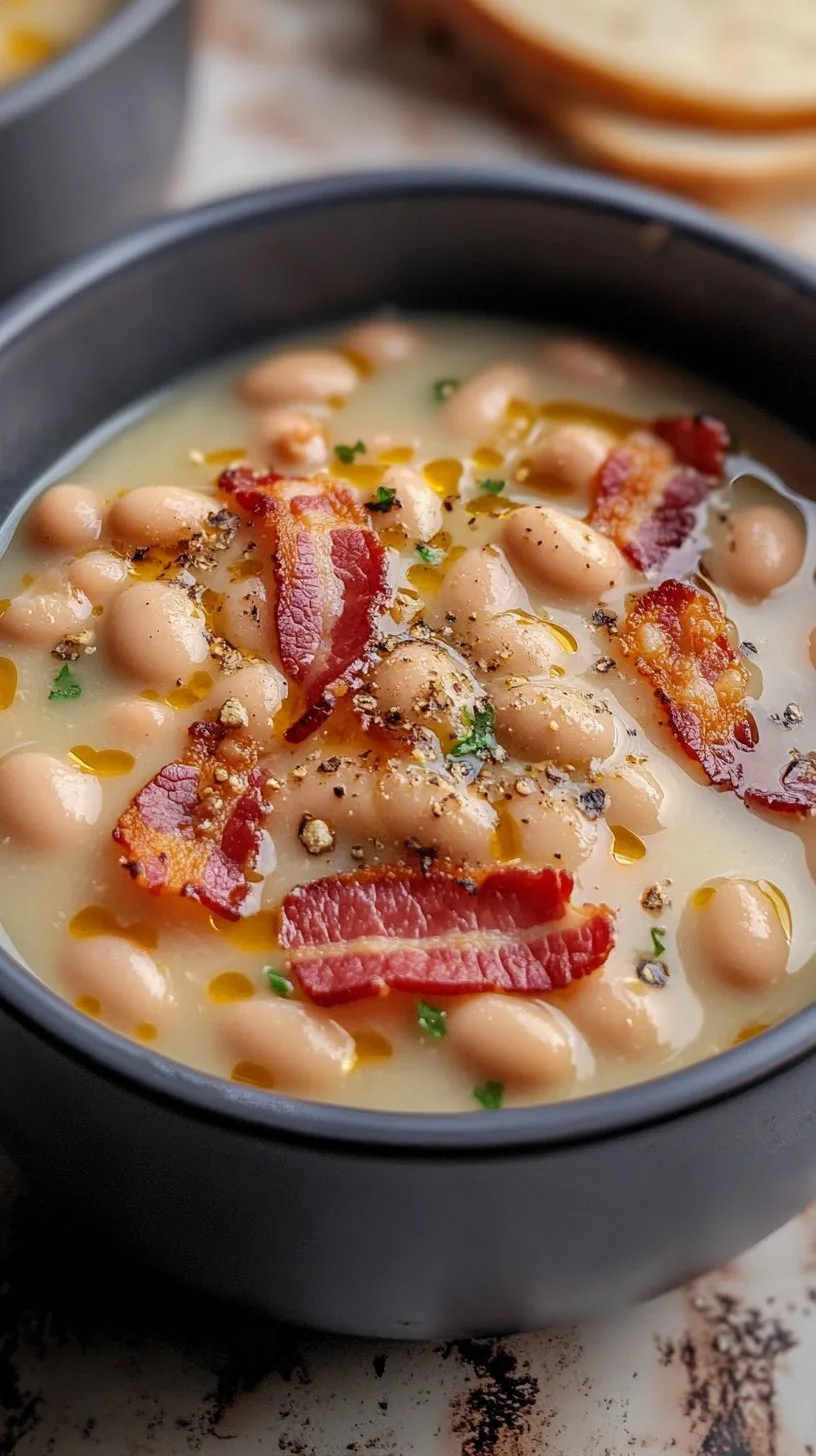 White Bean Soup with Bacon Recipe: A Hearty Delight