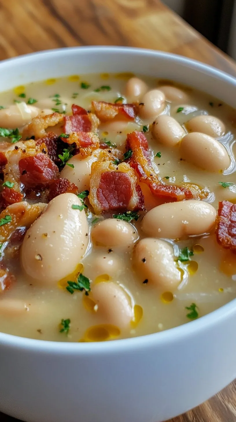 White Bean Soup with Bacon Recipe: A Hearty Delight