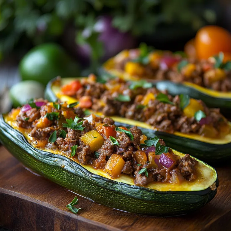 Beef Stuffed Zucchini Boats Recipe: Delicious & Nutritious