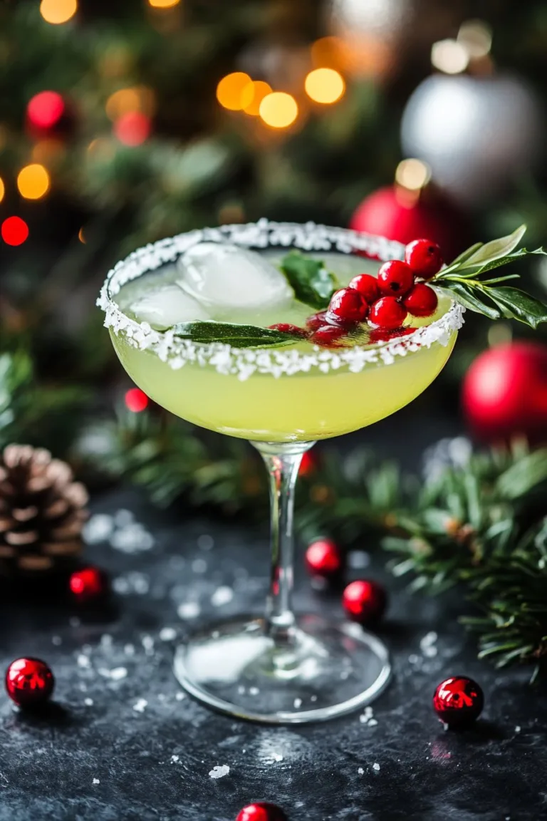 Christmas Mistletoe Margarita: Festive Cocktail Recipe