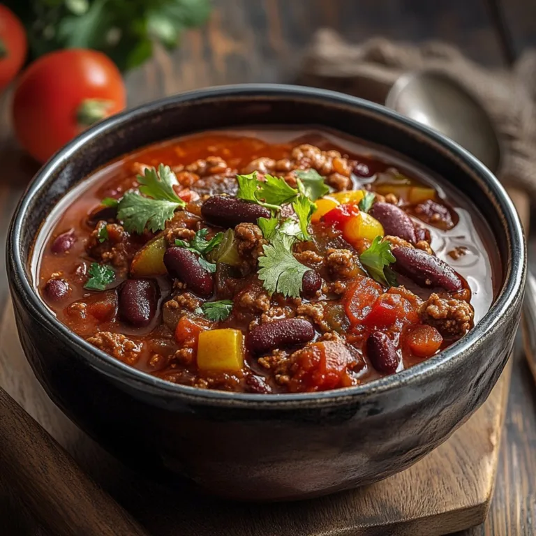 Homemade Chili Recipe: A Delicious and Easy Meal