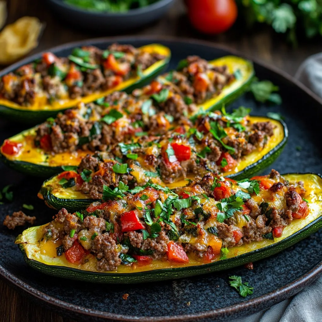 Beef Stuffed Zucchini Boats Recipe: Delicious & Nutritious