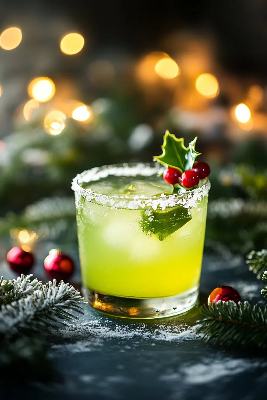 Christmas Mistletoe Margarita: Festive Cocktail Recipe