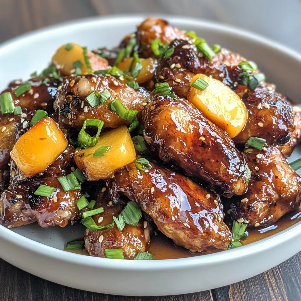 Hot Honey Peach Wings: Sweet & Spicy Delight