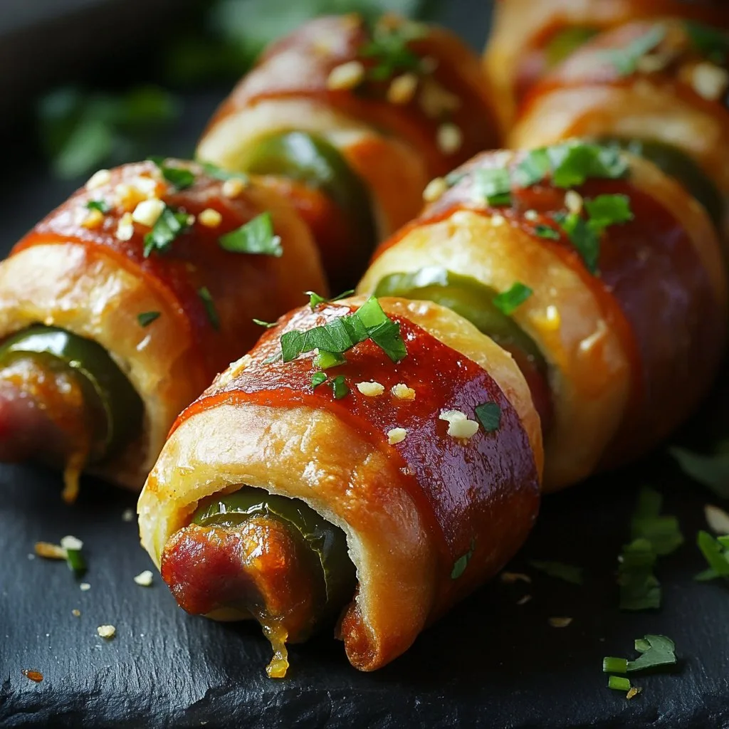 Jalapeno Popper Pigs in a Blanket Recipe Delight