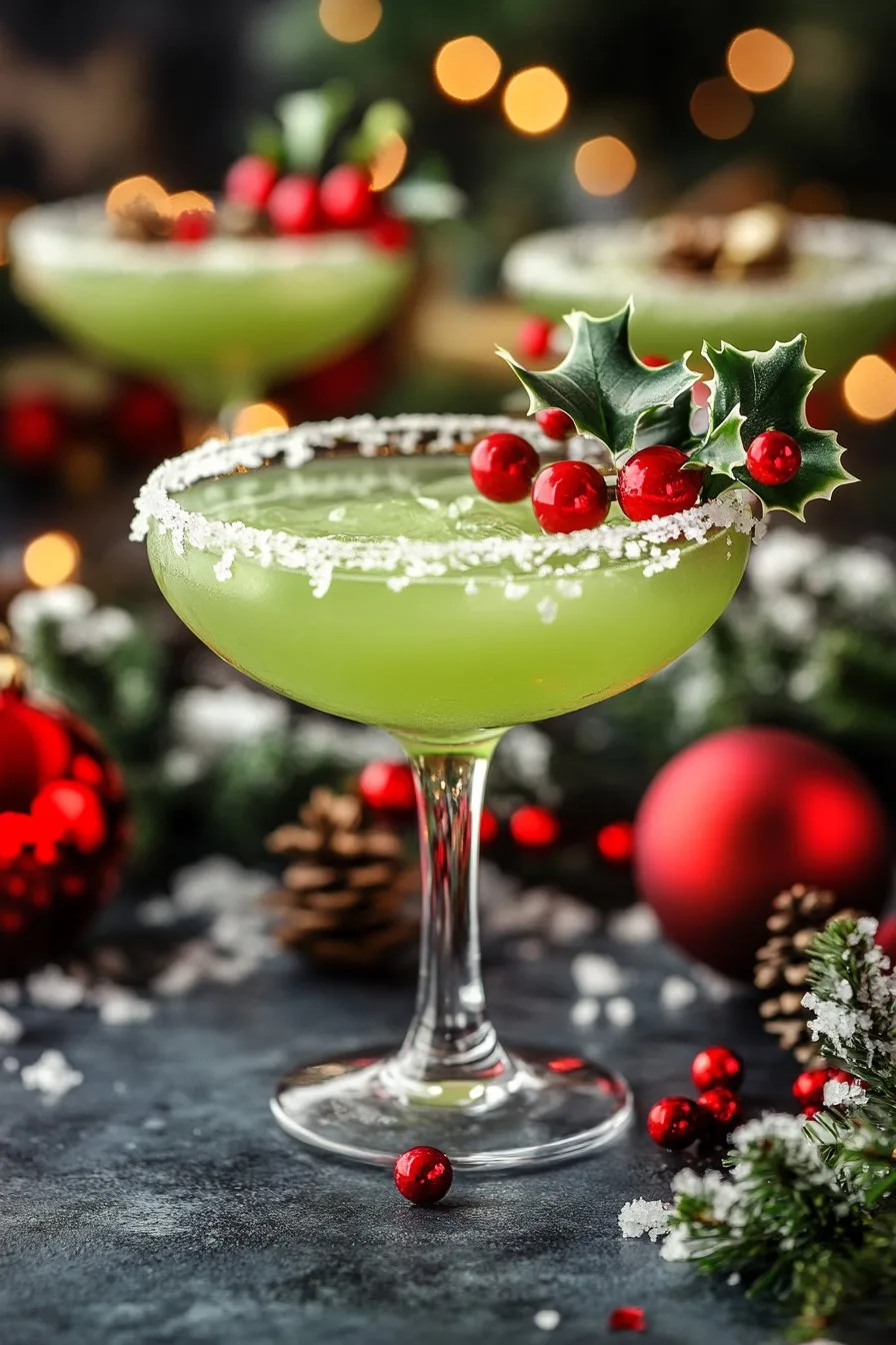 Christmas Mistletoe Margarita: Festive Cocktail Recipe