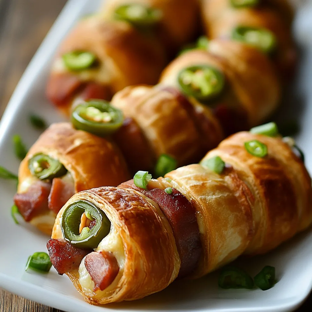 Jalapeno Popper Pigs in a Blanket Recipe Delight