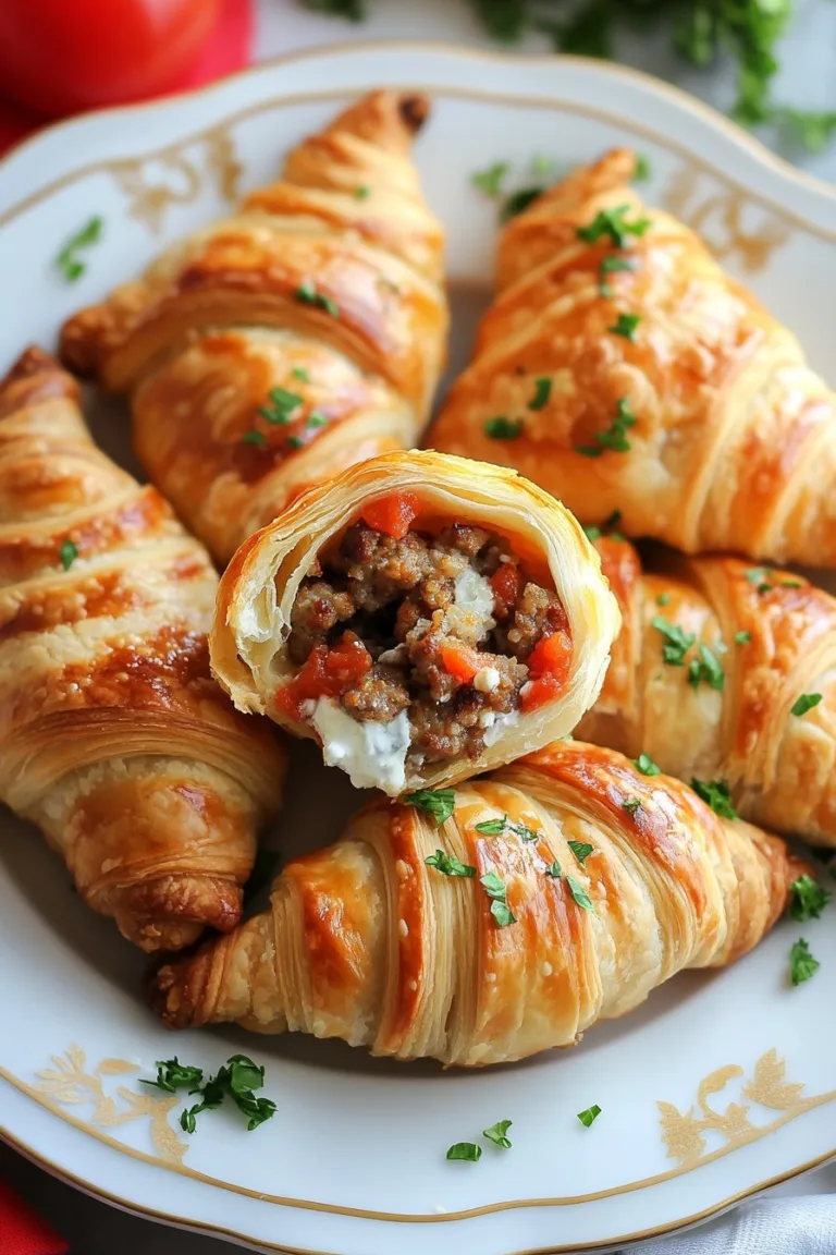 Rotel Sausage & Cream Cheese Crescents Recipe