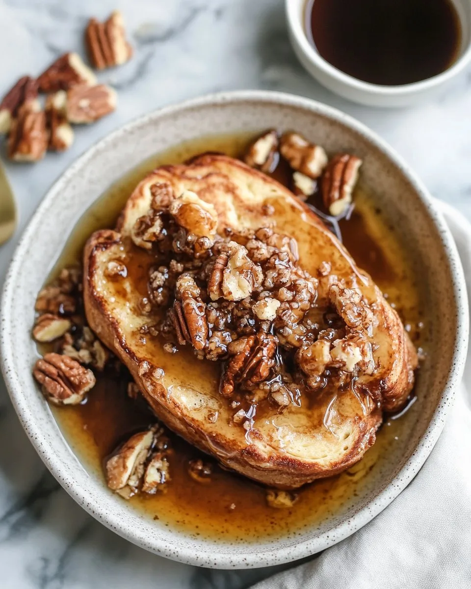 Baked Praline French Toast Recipe - Deliciously Sweet