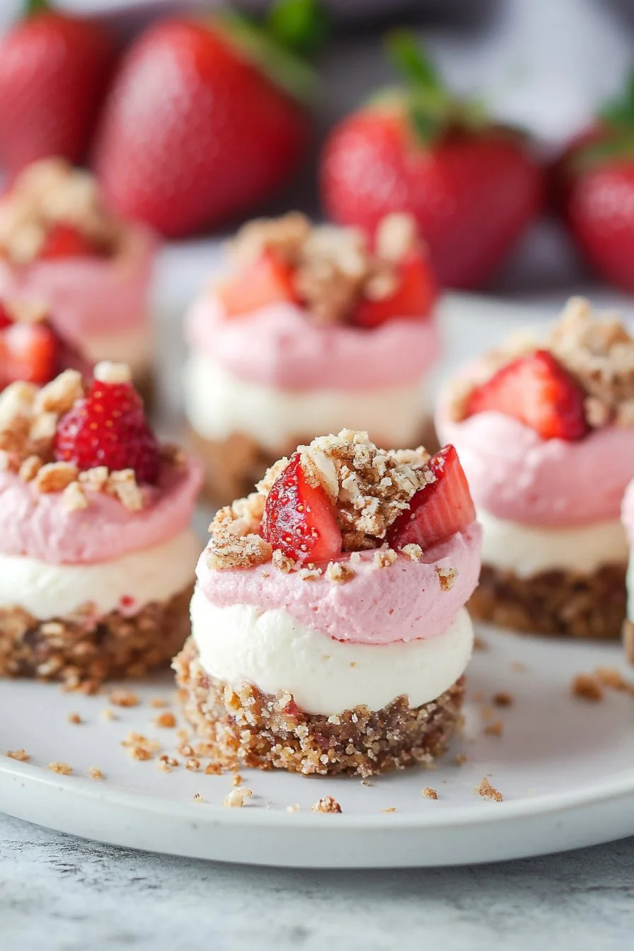 Strawberry Crunch Cheesecake Bites Recipe