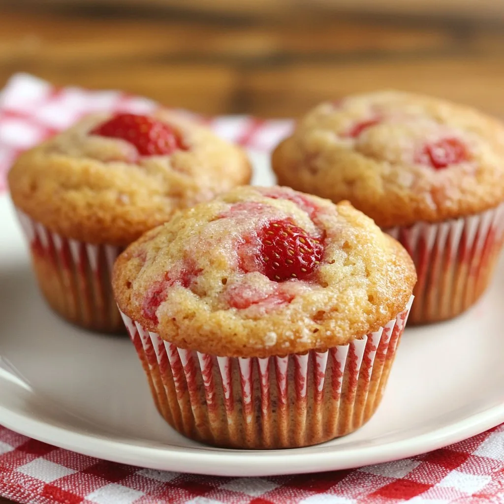 Strawberry Muffins Recipe: Perfectly Sweet and Soft