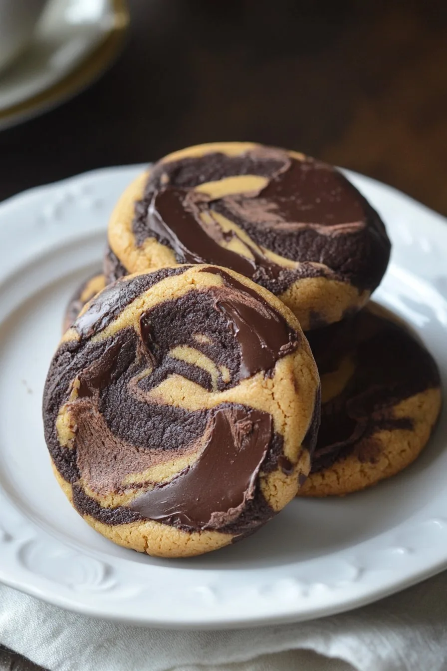 Peanut Butter Chocolate Swirl Cookies Recipe