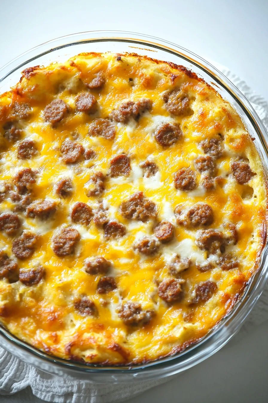 Christmas Breakfast Sausage Casserole Recipe