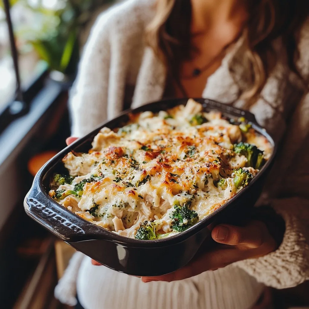 Leftover Turkey Broccoli Cheesy Casserole Recipe