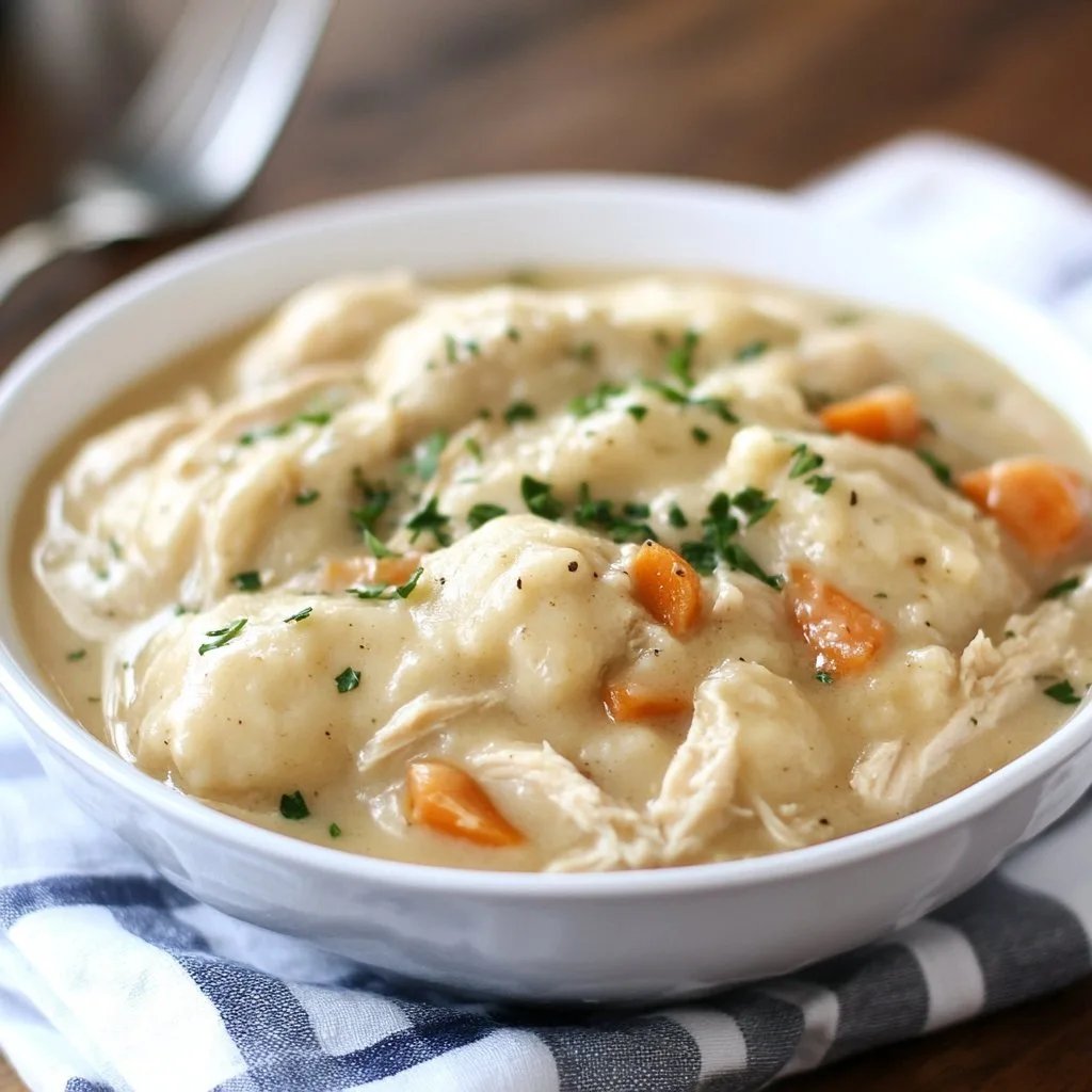 Slow Cooker Chicken and Dumplings Recipe