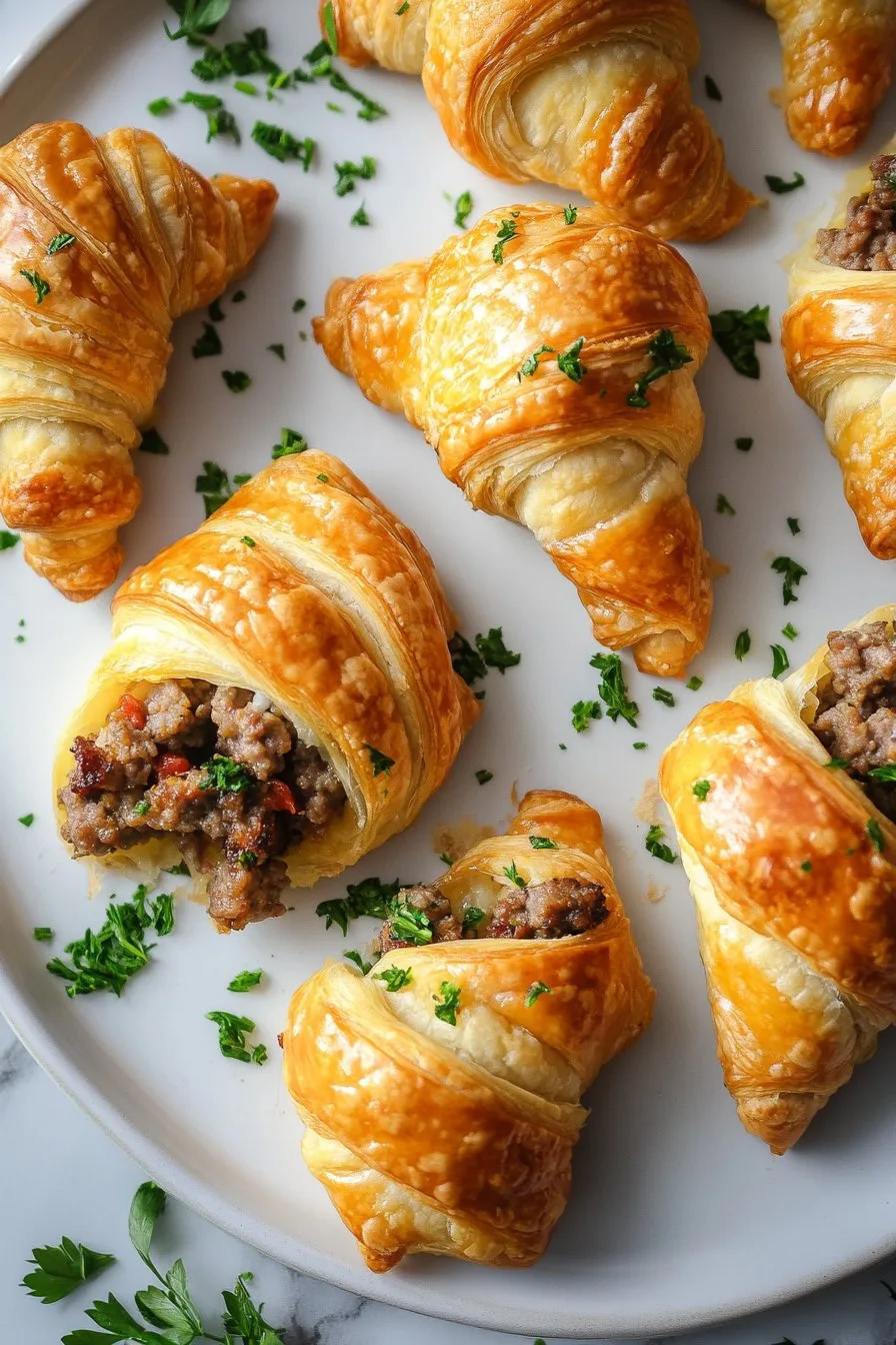 Rotel Sausage & Cream Cheese Crescents Recipe