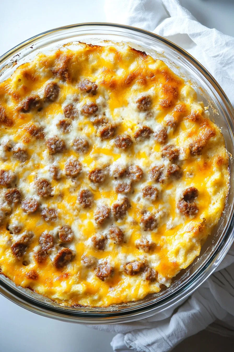 Christmas Breakfast Sausage Casserole Recipe