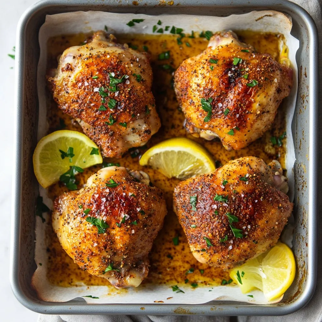 Paprika Roasted Chicken Thighs - Delicious & Easy Recipe