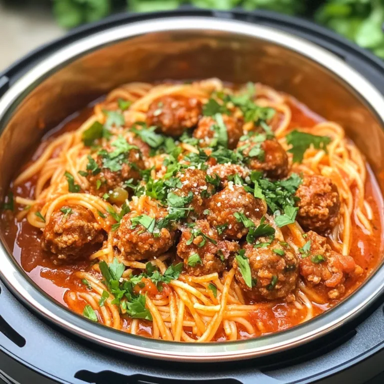 Instant Pot Spaghetti and Meatballs Recipe