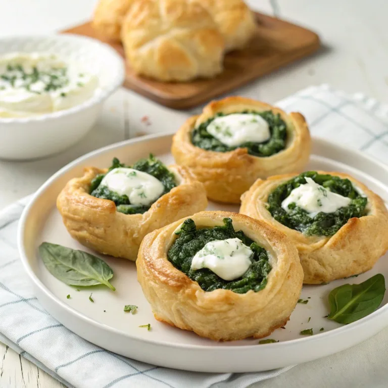 Spinach Puffs with Cream Cheese Recipe Delight