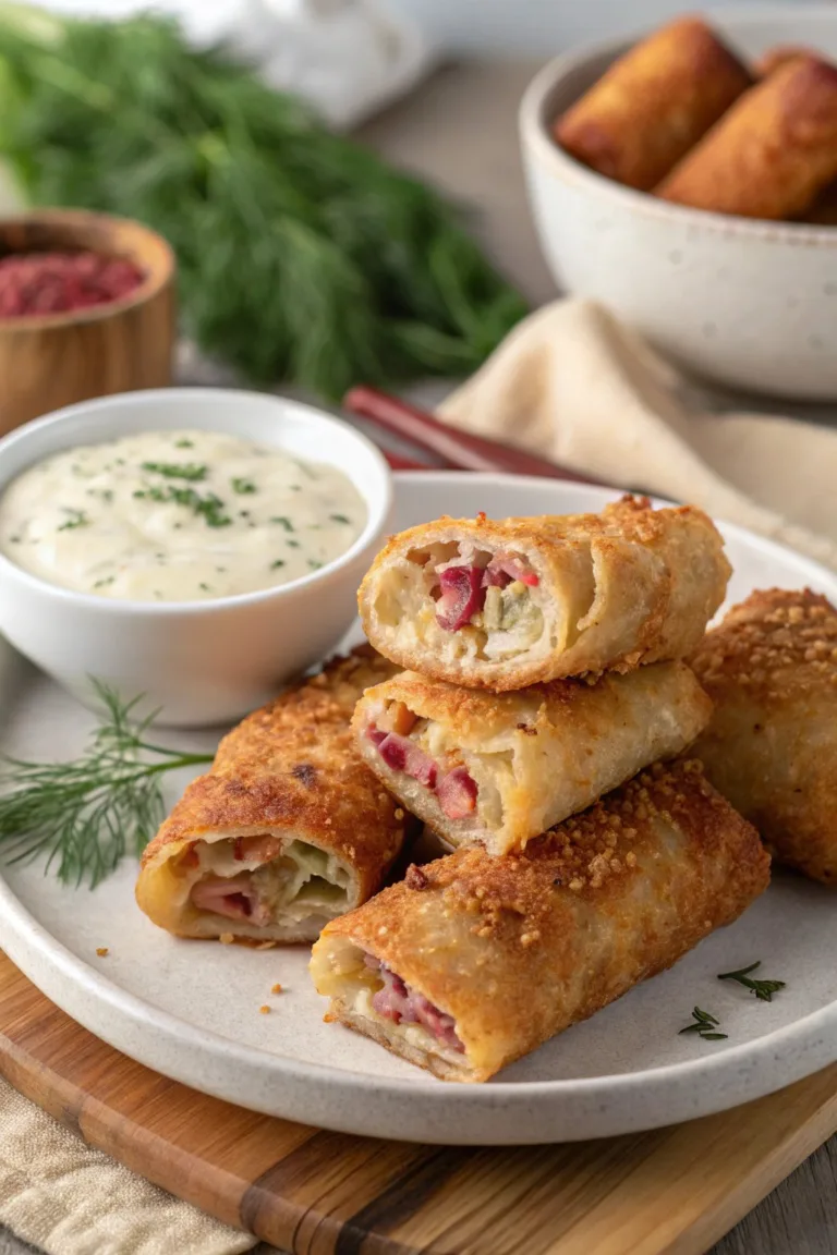 Baked Reuben Egg Rolls Recipe: A Tasty Twist