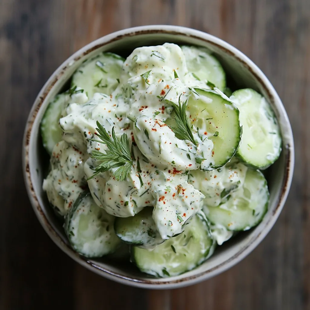 Creamy Cucumber Salad: A Refreshing Delight