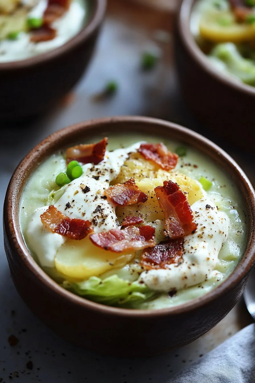 Irish Bacon Cabbage and Potato Soup Recipe