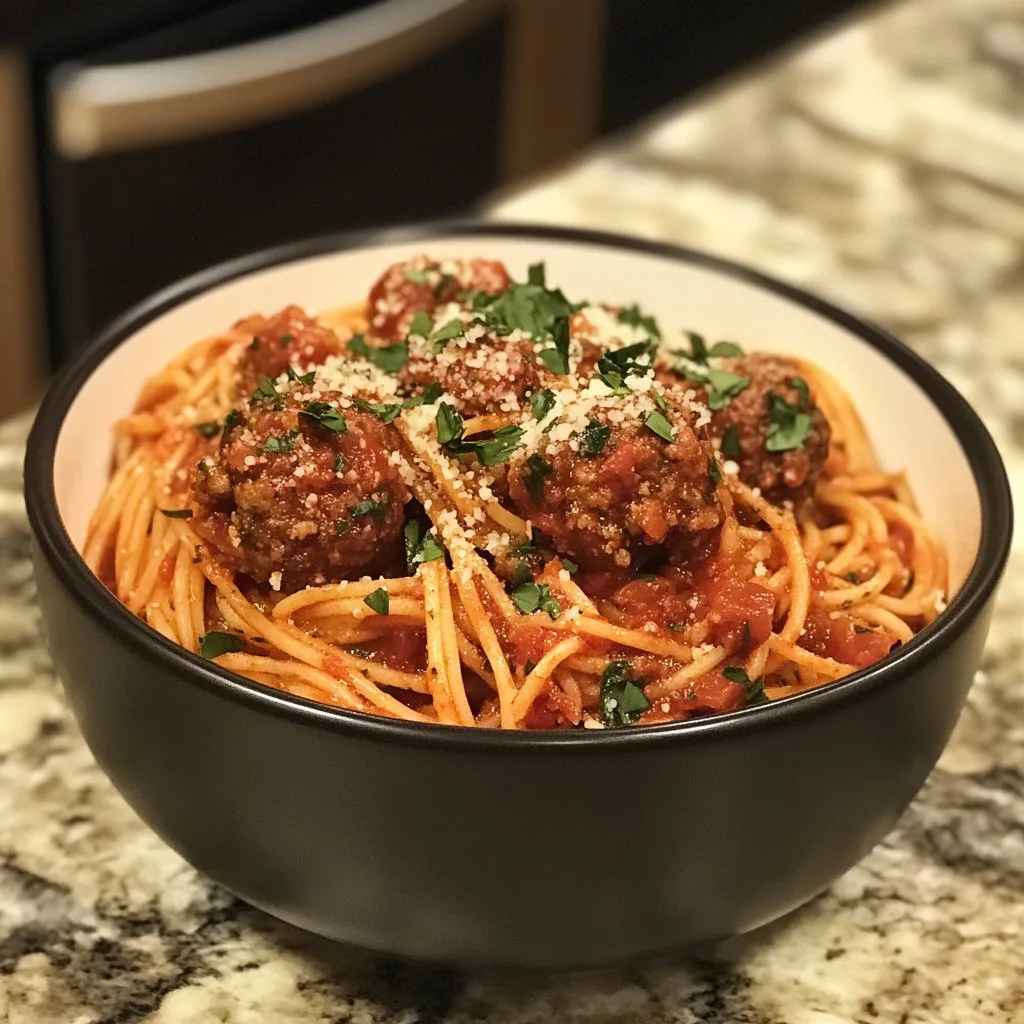 Instant Pot Spaghetti and Meatballs Recipe