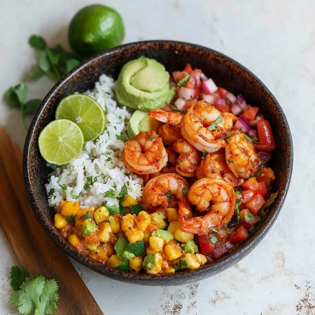 Fiesta Shrimp Bowl: A Flavorful Mexican-Inspired Dish