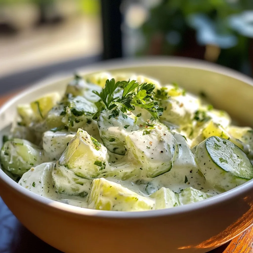 Creamy Cucumber Salad: A Refreshing Delight