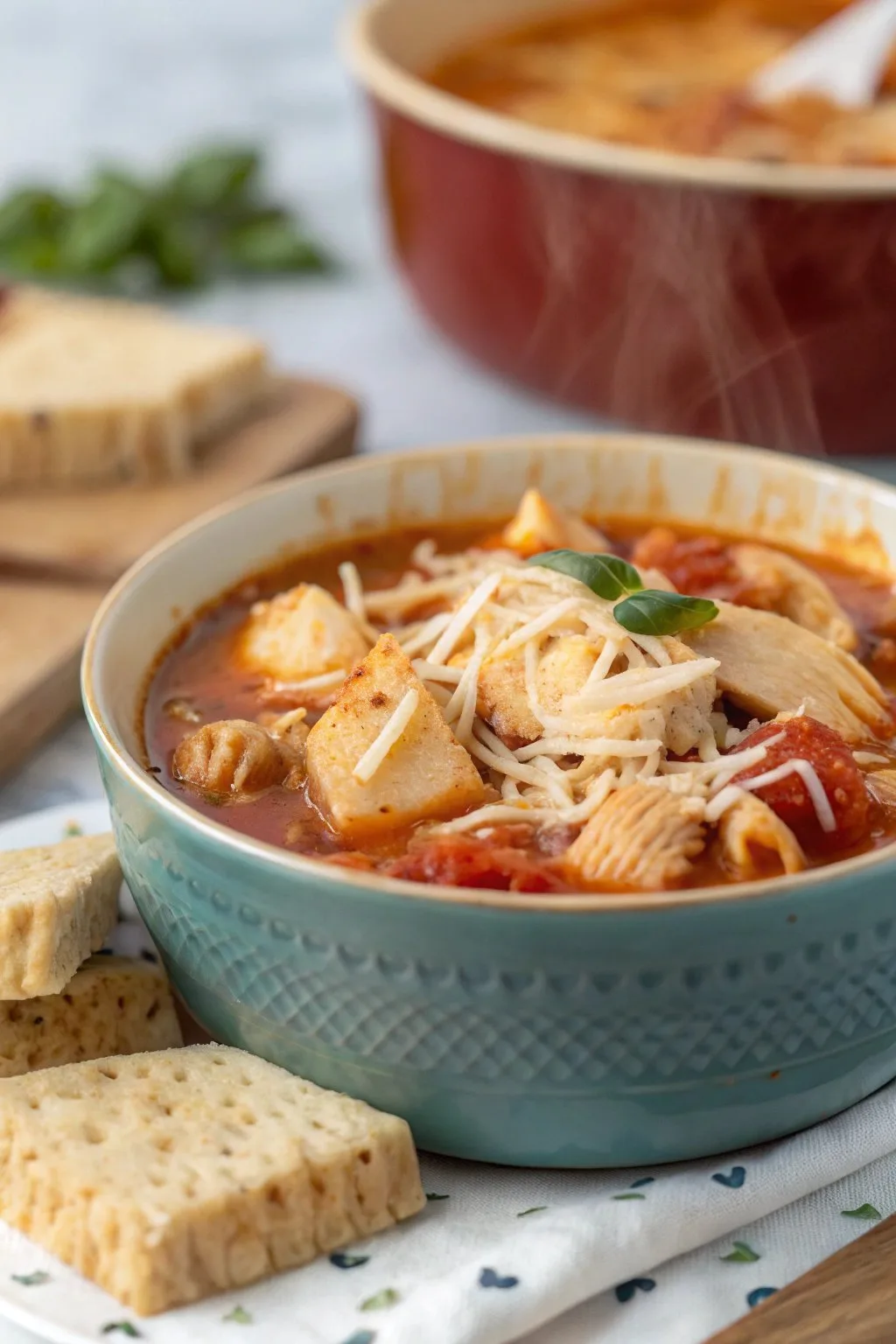 Crockpot Chicken Parmesan Soup Recipe