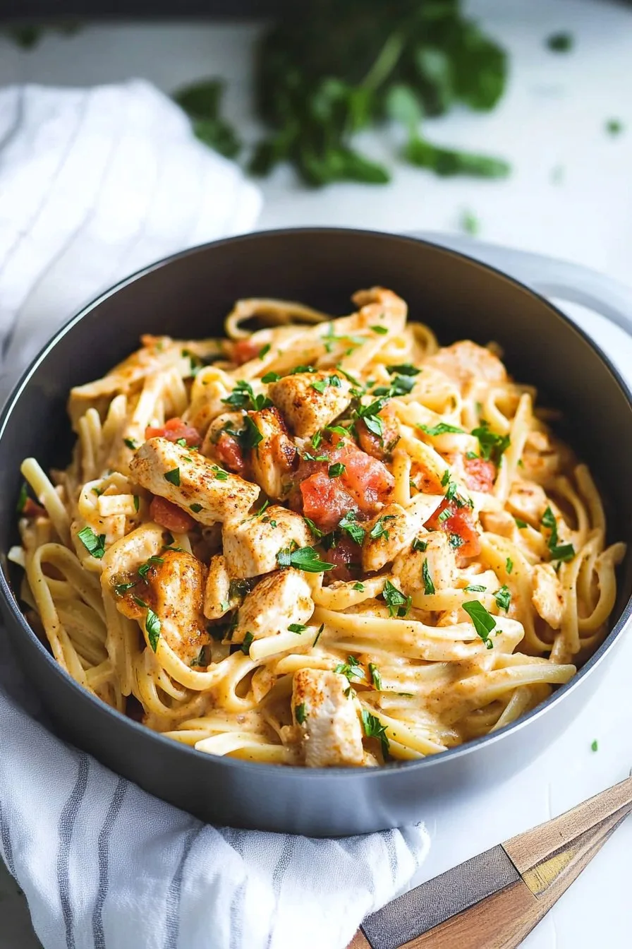 One Pot Creamy Cajun Chicken Pasta Recipe