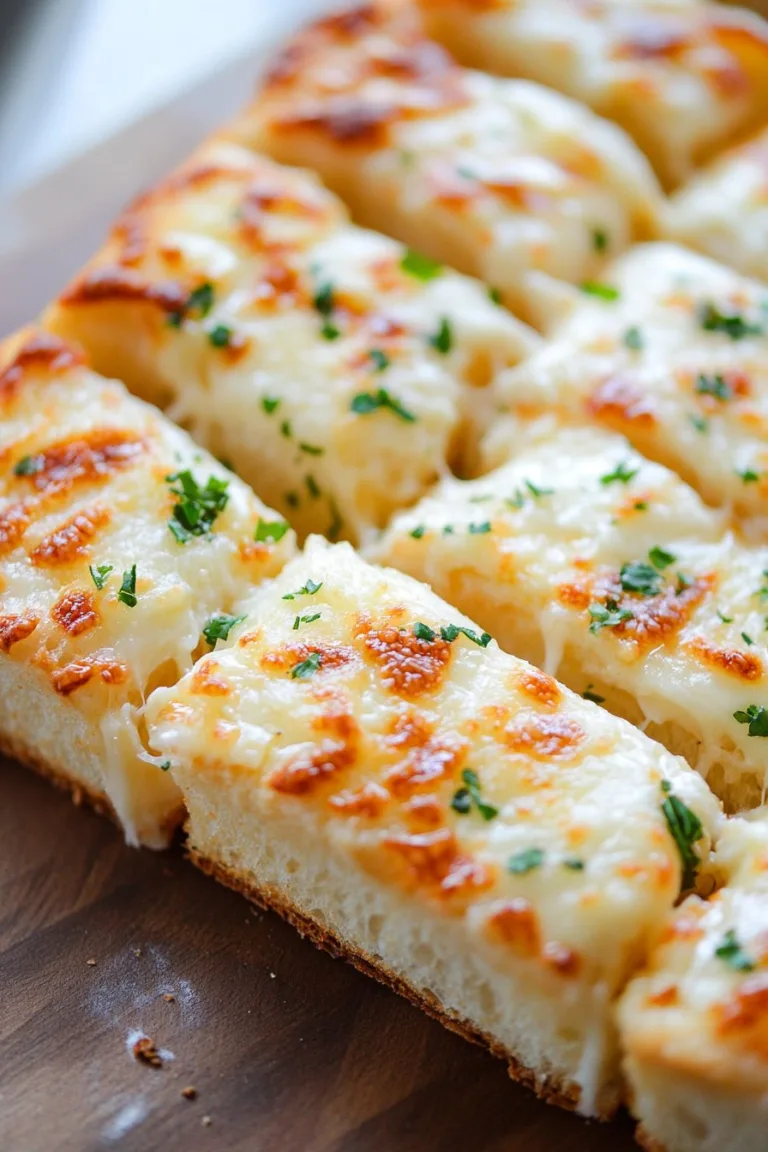 15 Minute Stuffed Garlic Cheese Bread Recipe