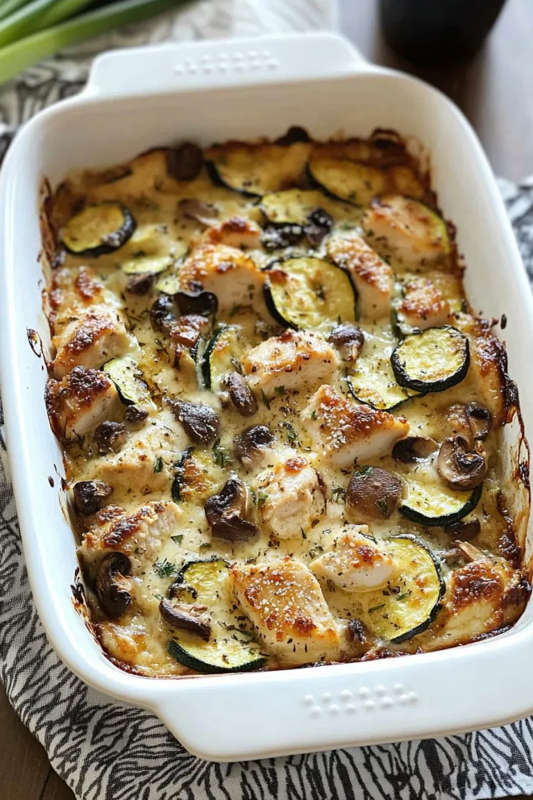 Mediterranean Chicken Zucchini Bake Recipe