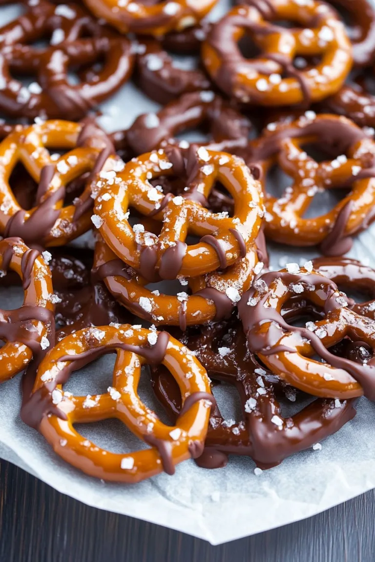 Chocolate Caramel Pretzels – Sweet & Salty Delights