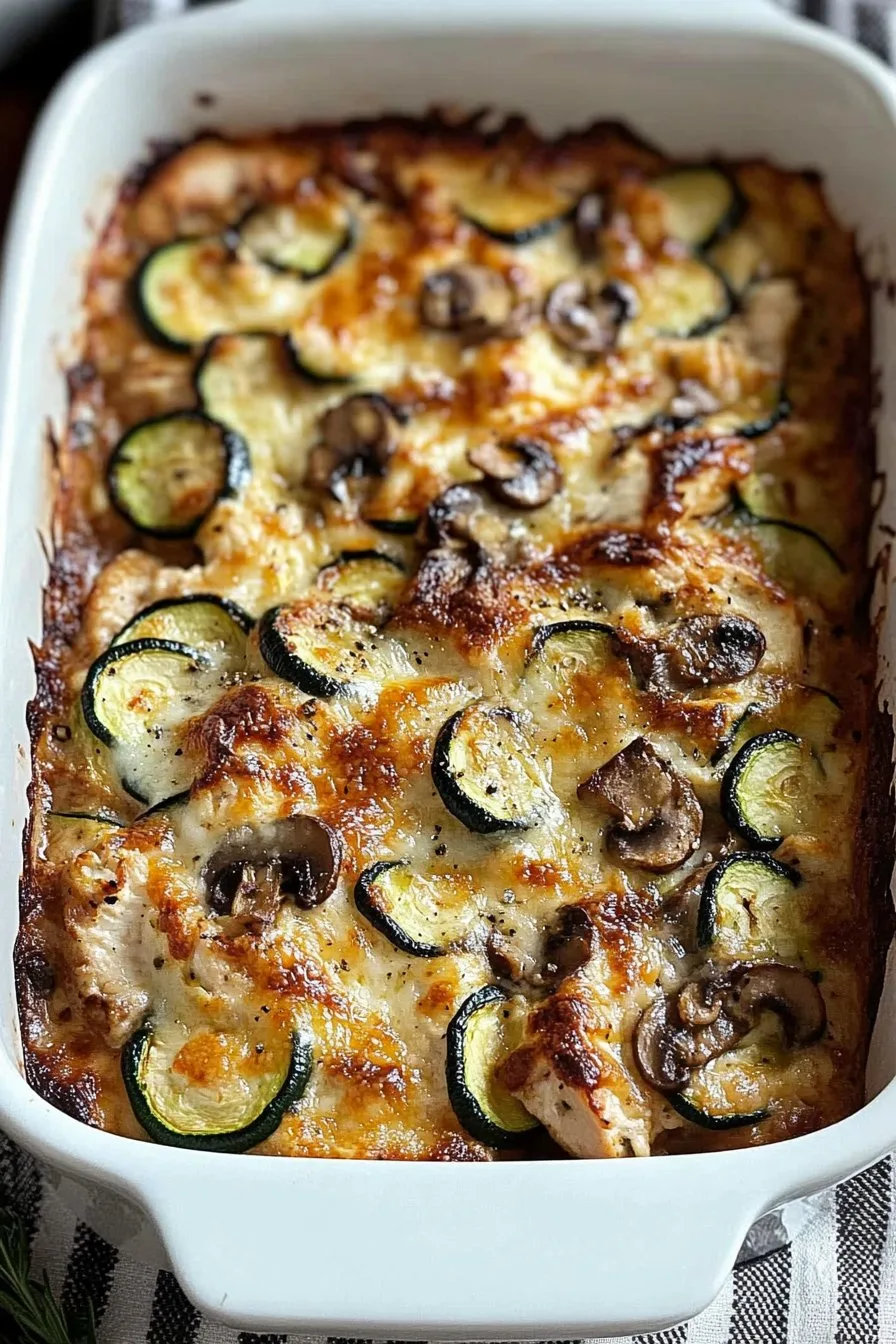 Mediterranean Chicken Zucchini Bake Recipe