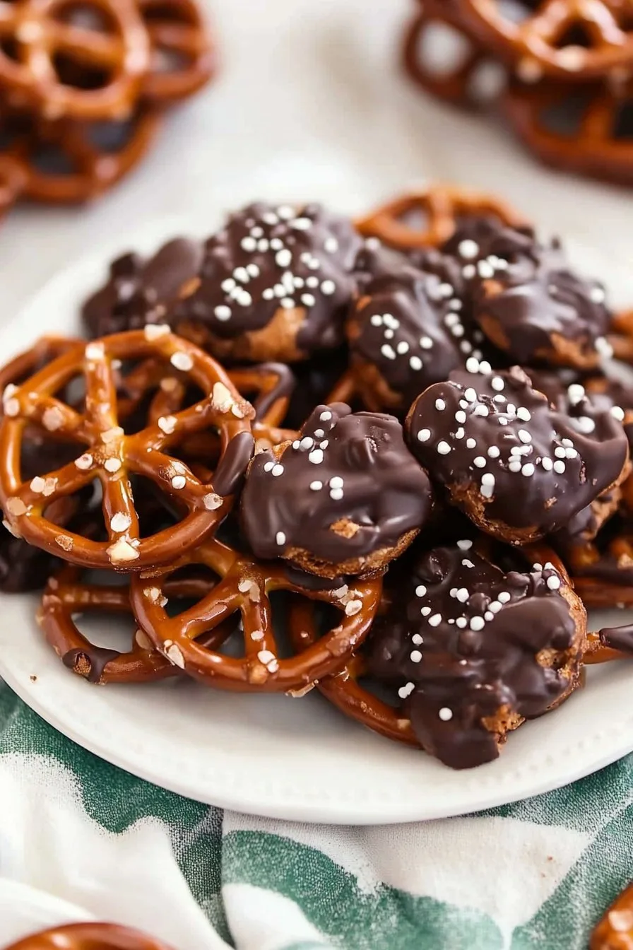 Chocolate Caramel Pretzels - Sweet & Salty Delights