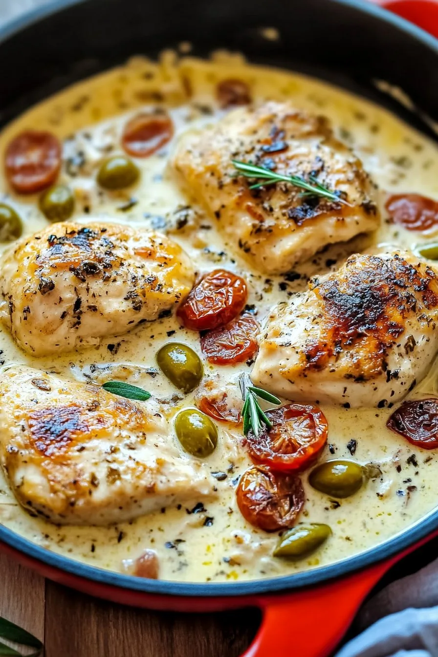 Creamy Pepperoncini Chicken Skillet Recipe | Quick & Easy Meal