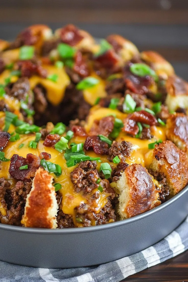 Bacon Cheeseburger Monkey Bread Recipe – Delicious & Easy