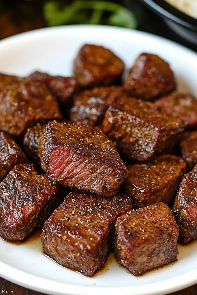 Air Fryer Juicy Steak Bites – Quick & Delicious Recipe
