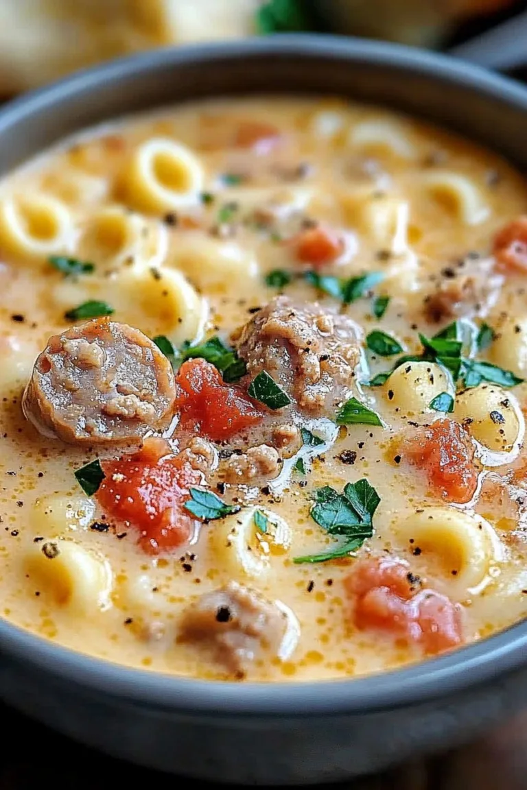 Creamy Parmesan Italian Sausage Soup Recipe