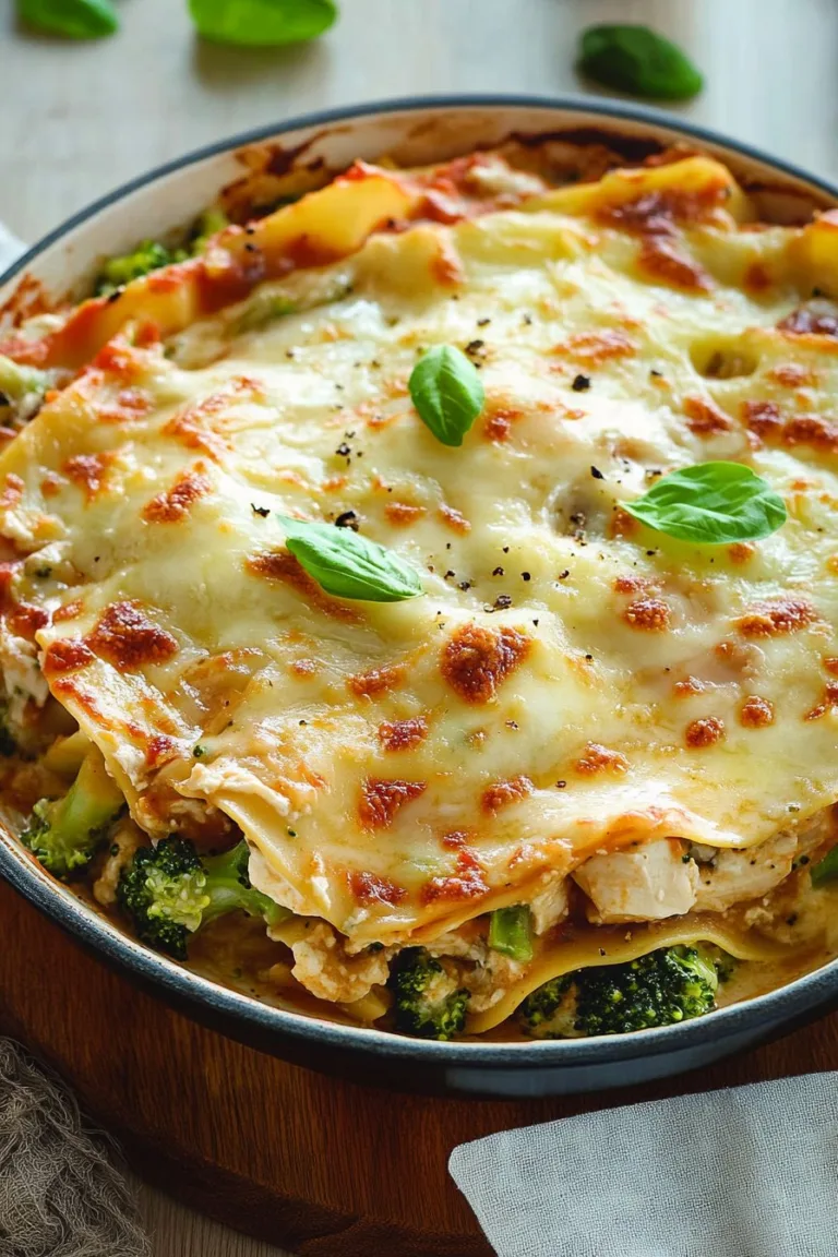 Chicken and Broccoli Lasagna Recipe | Easy & Delicious