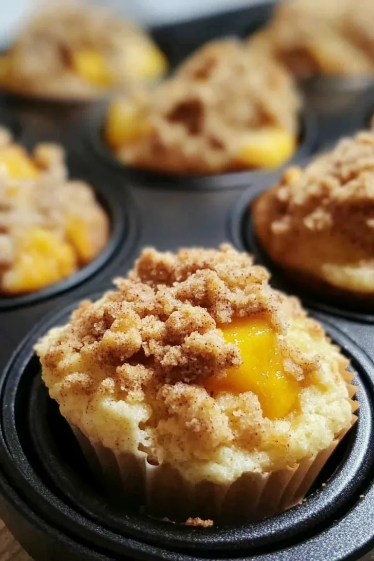 Peach Cobbler Muffins Recipe: Sweet, Simple & Delicious